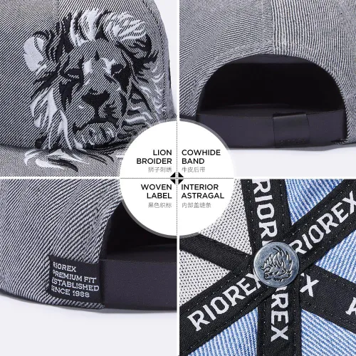 Miniatura 4 de Gorras de béisbol planas 3D Bordado Hip hop Cap Ajustable Strapback Mens gorras Cool 1707B005 (negro), Negro