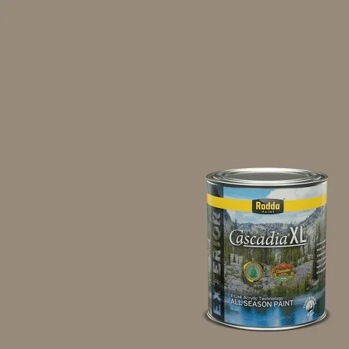 Miniatura 147 de Rodda Paint CASCADIA XL Pintura e imprimación satinada para exteriores en uno, cuarto de galón, Metropolis Mood