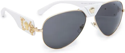 Miniatura 7 de Versace Gafas de sol Hombre Montura Dorada, Lentes Gris Oscuro, 0MM