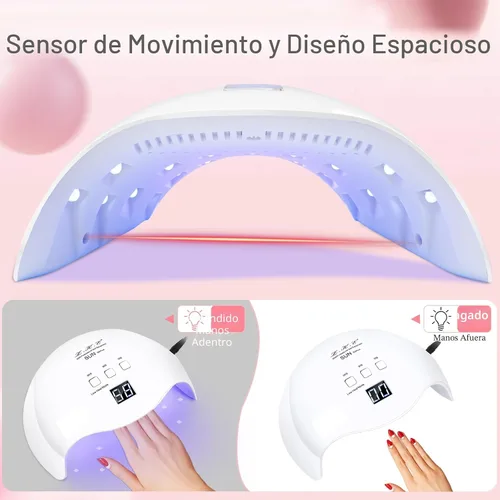 Miniatura 3 de Lámpara de uñas de gel UV LED, secador de uñas LKE de 40 W, luz LED con 3 temporizadores, profesional para accesorios de herramientas de arte