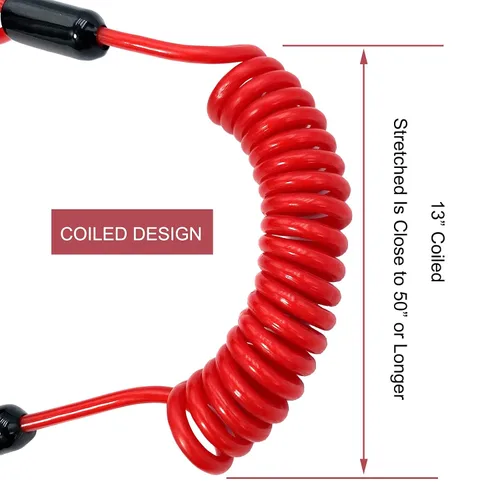 Miniatura 4 de Interruptor de parada de emergencia para motor de barco de repuesto para Yamaha Jet Ski WaveRunner WaveVenture WaveRaider WaveJammer WaveBlaster