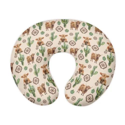 Miniatura 12 de Funda de almohada de lactancia de alpaca arcoíris para alimentación con biberón, funda de almohada de lactancia transpirable extraíble para bebé