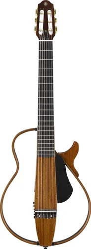 Miniatura 3 de Yamaha SLG200N TBS - Guitarra silenciosa de cuerda de nailon con bolsa de concierto dura, Tabaco Sunburst Resplandor solar del tabaco