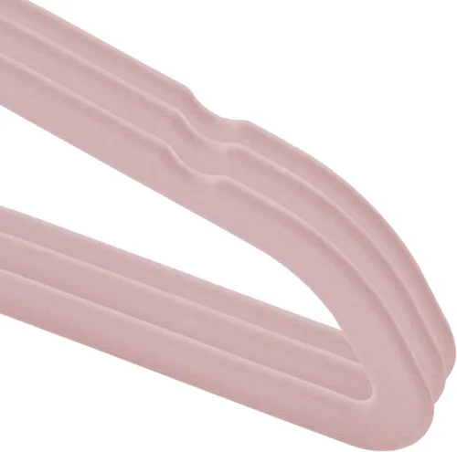 Miniatura 3 de Casafield 100 perchas de terciopelo para niños, tamaño de 14 pulgadas para ropa infantil, color rosa claro