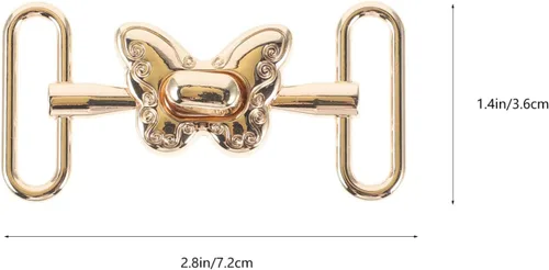 Miniatura 6 de EXCEART cinturón de metal hebilla de palanca de metal coser en clips de cierre de abrigo clips de palanca de vestir hebillas de cintura soporte