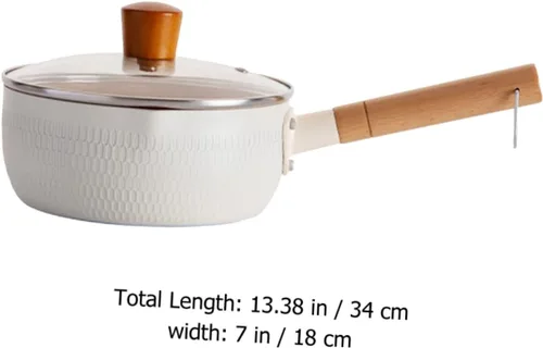 Miniatura 2 de 1 juego de sartén antiadherente multifuncional olla de cocina para guisos de fideos instantáneos y comida mango ergonómico fácil de limpiar tapa
