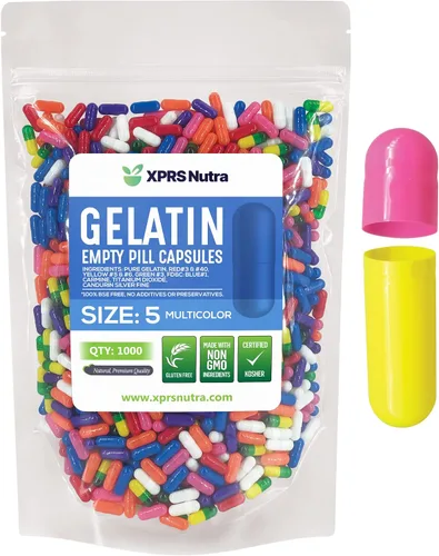 Miniatura 18 de XPRS Nutra Cápsulas vacías de tamaño 5 – 100 cápsulas de gelatina vacías muy pequeñas – Pastillas de relleno de cápsulas de bricolaje – Cápsulas
