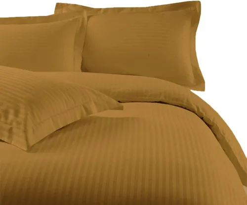 Miniatura 9 de sheetsnthings Juego de ropa de cama a rayas de 300 hilos, 100% algodón, 5 piezas, tamaño individual, extra largo, XL, color negro, 3 piezas y 2