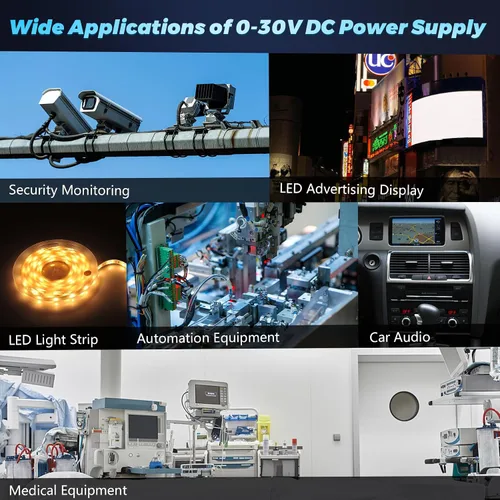 Miniatura 7 de Convertidor de CA a CC mejorado 5V 12V 24V 30V DC Fuente de alimentación ajustable 0-30V 0-17A 500W Fuente de alimentación conmutada para tira LED