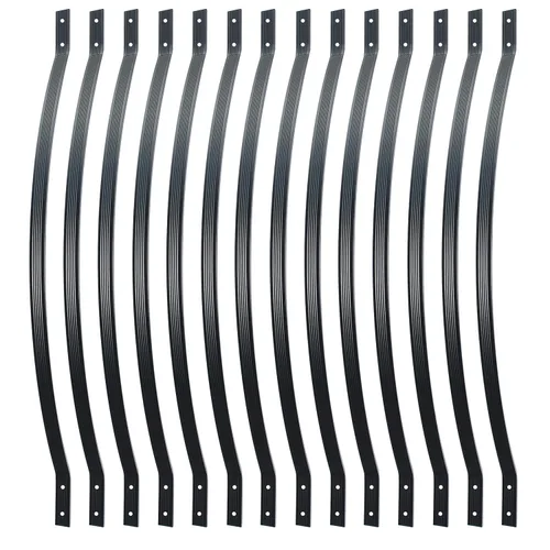 Miniatura 14 de Myard - Balaustres de aluminio de 32-1/4 pulgadas para muebles de barandilla de cubierta con tornillos para cerca de barandilla de montaje frontal