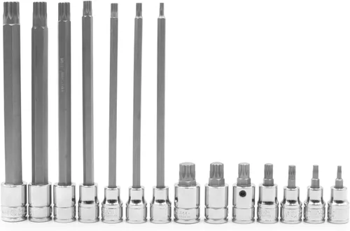 Miniatura 3 de Genius Tools Juego de llaves de vaso cuadrado triple de 14 piezas 3/8" Dr. BS-314MX