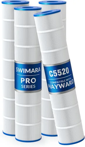 Miniatura 16 de Cartucho de filtro de piscina serie Pro, tela trilobal de 3 onzas, repuesto para Hayward CX550RE PA55 Unicel C-7656 Filbur FC-1240, compatible