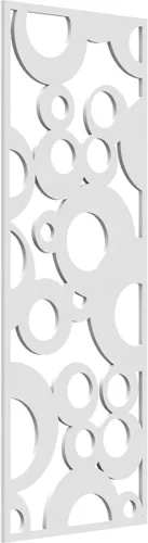 Miniatura 101 de Farwell Paneles de pared decorativos de madera con calado, 13 3/8 pulgadas de ancho x 34 3/8 pulgadas de alto x 1/4 de alto, roble rojo rojo