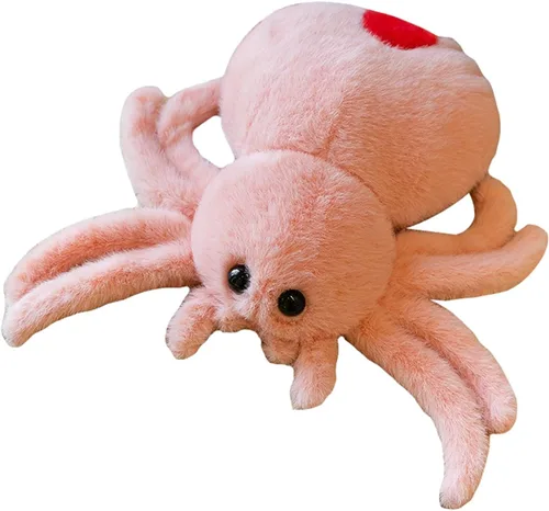 Miniatura 10 de Juguete de peluche de araña, suave peluche Kawaii de Halloween de 10 pulgadas, decoración de regalo para niños y adultos (negro)