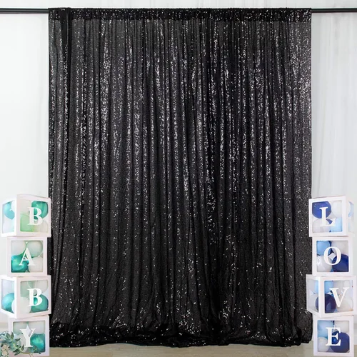 Miniatura 19 de ShinyBeauty Telón de fondo para cabina de fotos, la mejor opción, telón de fondo de lentejuelas de 4 x 6 pies, para bodas y eventos, tela de Naranja