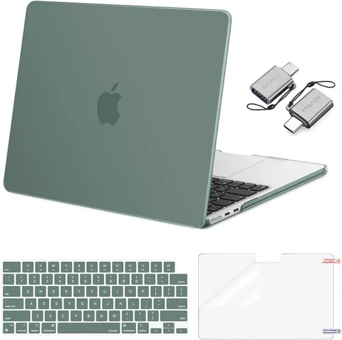 Miniatura 31 de Mosiso Funda para MacBook Air de 13 y 13.6 pulgadas, 2024, 2023 y 2022, M3 A3113, M2 A2681, Touch ID, carcasa rígida, cubierta de teclado, protector