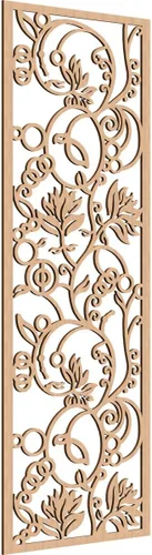 Miniatura 191 de 9 3/8"W x 24 3/8"H x 1/4"T Caspio Decorativos Paneles De Pared De Madera De Calado, Roble Rojo rojo (Red Oak)