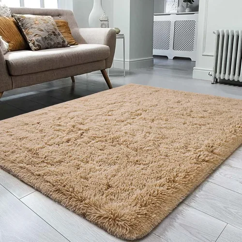 Miniatura 44 de Ompaa Alfombra esponjosa, alfombra mullida súper suave para dormitorio, sala de estar, alfombra grande de felpa de 6 x 9 pies, alfombra de pelo