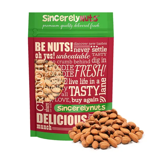 Miniatura 9 de Sincerely Nuts Almendras enteras sin sal tostadas sin cáscara - Bolsa de 2 libras - Increíblemente sabrosas - Selladas para mantener la frescura