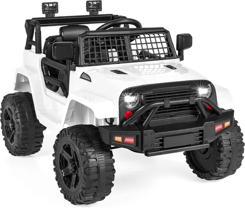 Productos de la mejor elección, camioneta de paseo de 12 V para niños con control remoto de los padres, suspensión de resortes, luces LED, puerto