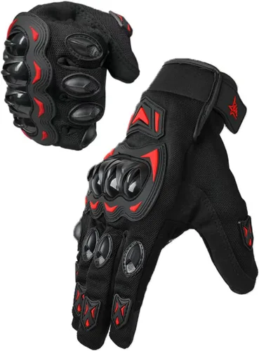 Miniatura 9 de Guantes de motocicleta, guantes de pantalla táctil para moto con nudillos duros, guantes tácticos, guantes de equitación, guantes antideslizantes