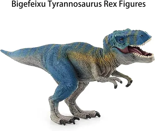 Miniatura 6 de Juguete realista de Tiranosaurio Rex – Figura de acción de dinosaurio grande de 11 pulgadas con mandíbula móvil, juguetes de dinosaurio