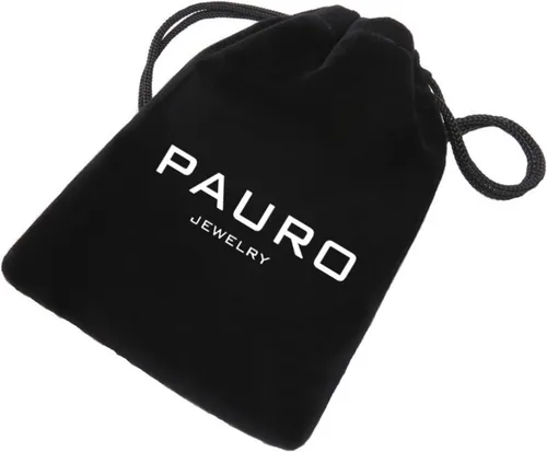 Miniatura 5 de PAURO Anillo de fiesta de acero inoxidable para hombre, diseño de perno de trueno