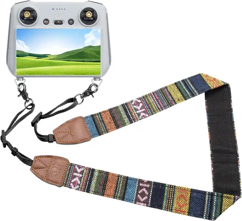Miniatura 7 de Hanatora Correa de cuello con tornillos para DJI RC, RC Pro, controlador inteligente, Marrón