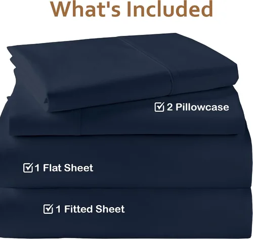 Miniatura 3 de ARlinen Juego de sábanas de 4 piezas para cuna de 25 x 75 pulgadas, colchón ajustable de algodón egipcio que se adapta a hasta 4 a 8 pulgadas