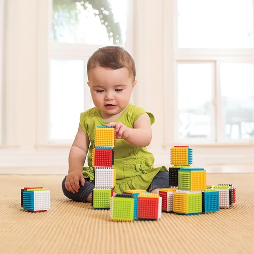 Miniatura 2 de Infantino, Bloques para presionar y fijar para el desarrollo sensorial