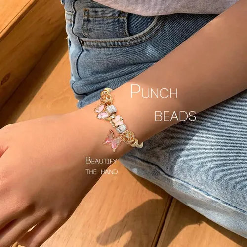 Miniatura 2 de Navoky Pulsera con dije de mariposa dorada ajustable y abierta para mujeres y niñas