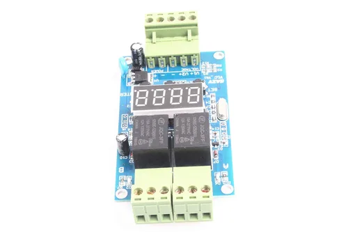Miniatura 4 de NOYITO Módulo de relé de tiempo programable de 2 canales Relés duales activados a su vez o individualmente Placa de control de detección de voltaje