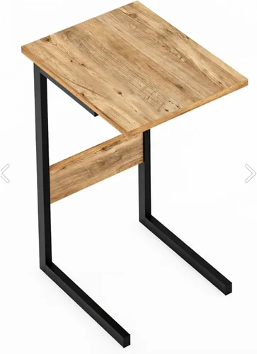 Mesa auxiliar estrecha en forma de C para sala de estar, deslizarse debajo del sofá, marco de metal ligero, mesa auxiliar para sofá, bandeja de TV,