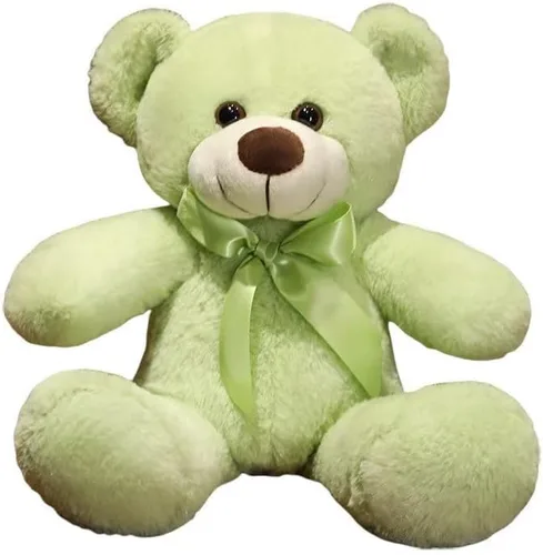 Oso de peluche suave de 13 pulgadas, oso de peluche súper color, regalo de Navidad, cumpleaños, día de San Valentín, para niños y novias (verde)