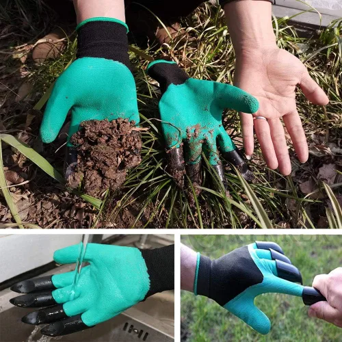 Miniatura 4 de DCCPAA Guantes de Jardín con Garras, Guantes de Jardinería con Garras para Escabar, Plantar, Desmalezar, Sembrar - Impermeables para Hombres