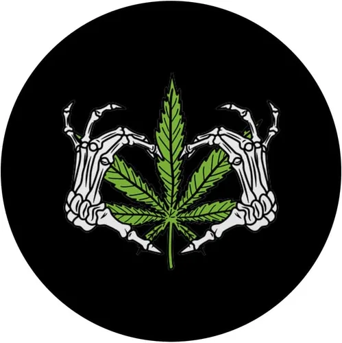 Miniatura 3 de Esqueleto de mano corazón perezoso DIY Halloween disfraz Weed Stoner PopSockets intercambiables PopGrip