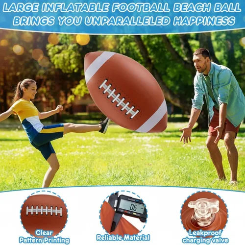 Miniatura 4 de Lewtemi Pelotas deportivas inflables gigantes grandes, pelota de playa, béisbol, fútbol, arco iris, baloncesto, fútbol para deportes, fiestas