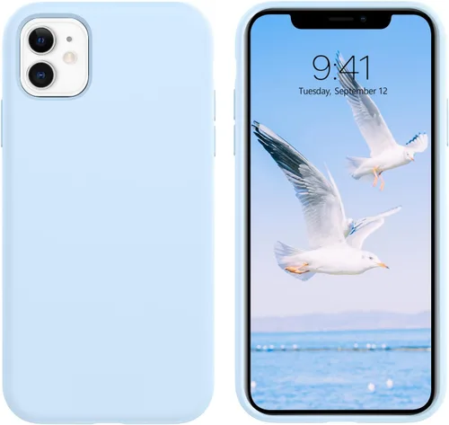 Miniatura 401 de GUAGUA Funda compatible con iPhone 17 Pro Max de 6.9 pulgadas, silicona líquida, goma de gel suave, delgada, forro de microfibra delgada