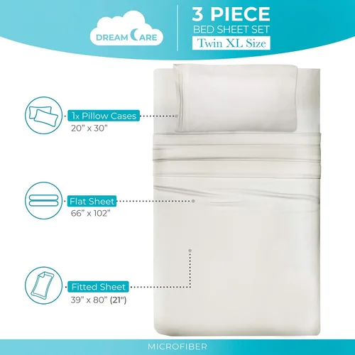 Miniatura 482 de DREAMCARE Juego de sábanas Queen – 6 piezas Sábanas de enfriamiento – hasta 15” Sábanas profundas tamaño Queen – Colección 2500 Supreme – Extra 03