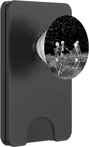 Miniatura 6 de Skeletons Dancing Night Sky Cool Goth Aesthetic Halloween PopSockets MagSafe PopGrip para iPhone