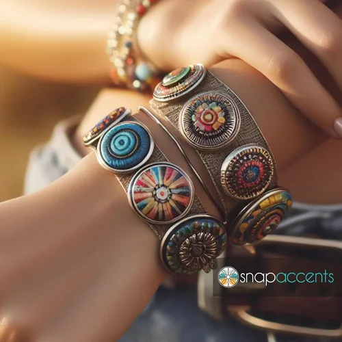 Miniatura 6 de Flower Snap Jewelry Ginger Charm 20MM Rhinestone Daisy Windmill Botón Se adapta a pulseras personalizadas, collares