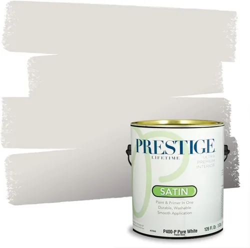 Miniatura 8 de PRESTIGE Paints - Pintura interior e imprimación en uno, 1 galón, cáscara de huevo, pimienta envejecida