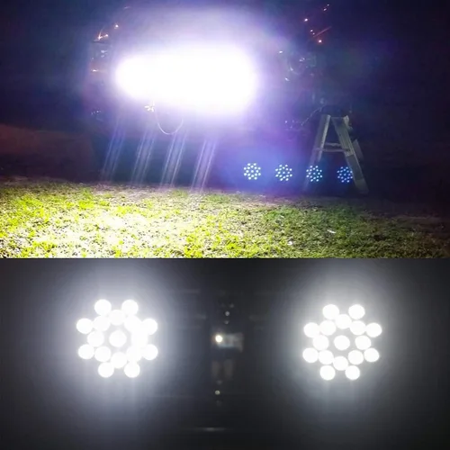 Miniatura 8 de Willpower 2 piezas 7 pulgadas 51 W negro punto haz redondo LED trabajo barra de luz DC 9-30 V para camión coche ATV SUV 4X4 Jeep camión lámpara