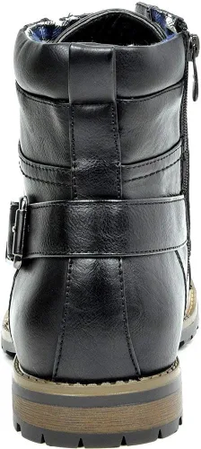 Miniatura 5 de Bruno Marc Men's Motorcycle Combat Boots Zipper Biker Boot