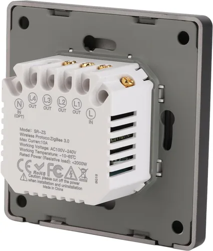 Miniatura 3 de Interruptor de luz inteligente, panel de control inteligente de 3 bandas, interruptores de luz de aplicación, panel de control inteligente
