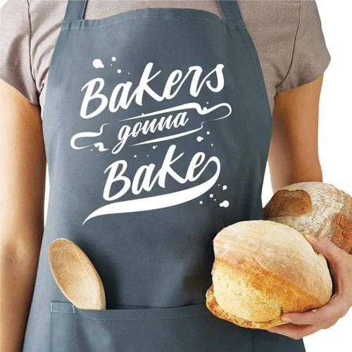 Divertidos delantales de hornear para mujeres y hombres, bonitos regalos para panaderos, delantal de cocina con 2 bolsillos, delantal de cumpleaños,
