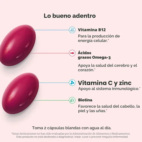 Miniatura 3 de OLLY Ultra Cápsulas Blandas Multivitamínicas para Mujeres, Salud General y Apoyo Inmunológico, Omega-3, Hierro, Vitaminas A, D, C, E, B12