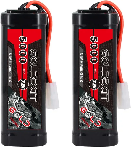 GOLDBAT 5000 mAh 7.2 V NiMH batería con conector Tamiya para RC coche RC camión RC barco LOSI asociado HPI Kyosho Tamiya Quadcopter Drone Hobby