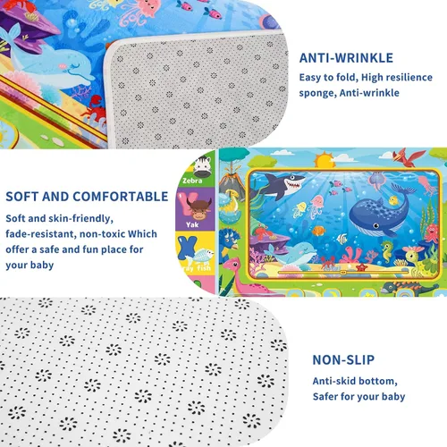 Miniatura 5 de Tapete de juego para el suelo, tapete de juego educativo para gatear, tapete suave ABC para niños, alfombra de juego para sala de juegos, aula