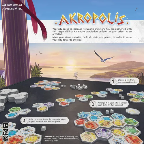 Miniatura 2 de Akropolis Juego de estrategia para adolescentes y adultos A partir de 8 años 2 a 4 jugadores 30 minutos